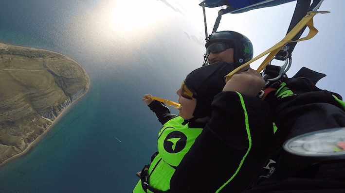 Skydiving Croatia above Zadar