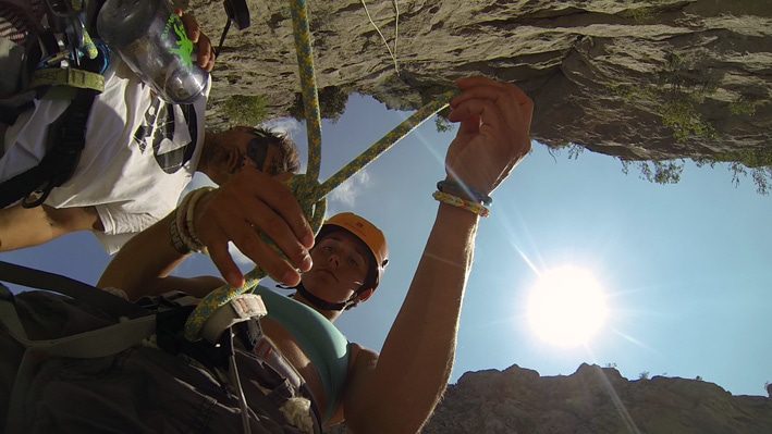 Learning climbing knots